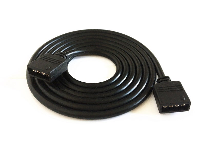 HUALAND 4 Pins black rgb LED Splitter Cable LED Strip Connector 8 Way Splitter Y Splitter for One to Eight RGB 5050 3528 LED Light Strips with,1m rgb wireï¼Œ10x male to male 4pin plugs - Image 4